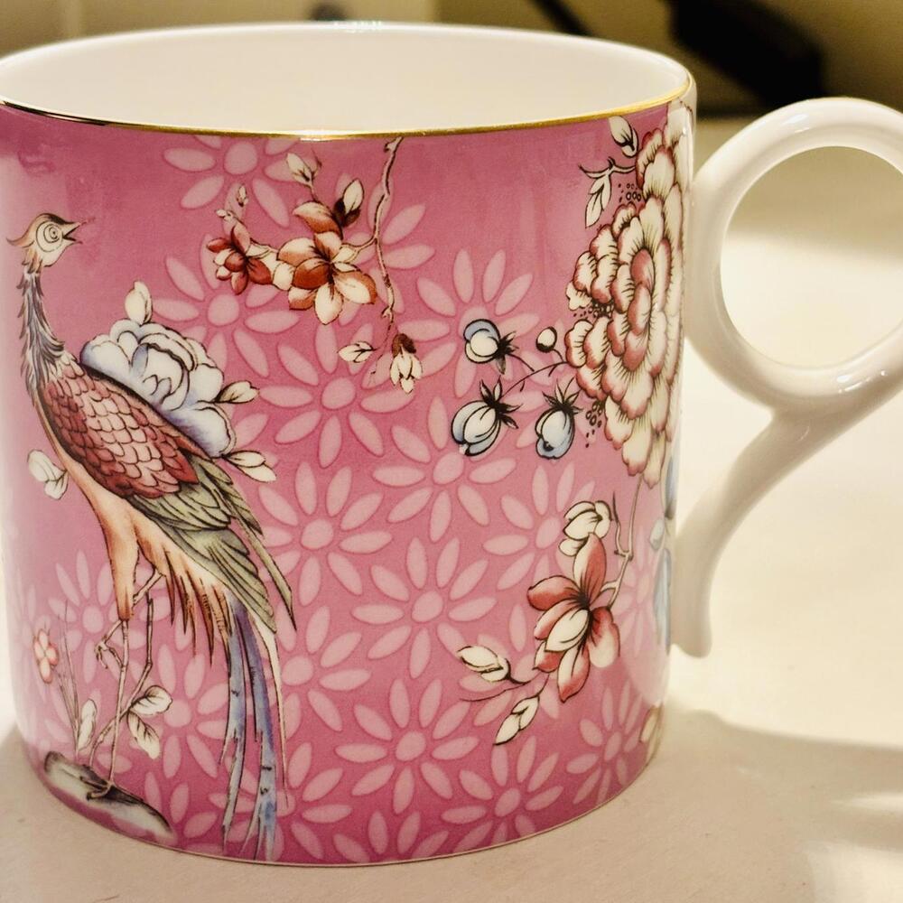 Wedgwood Lilac Crane Bone China Mug